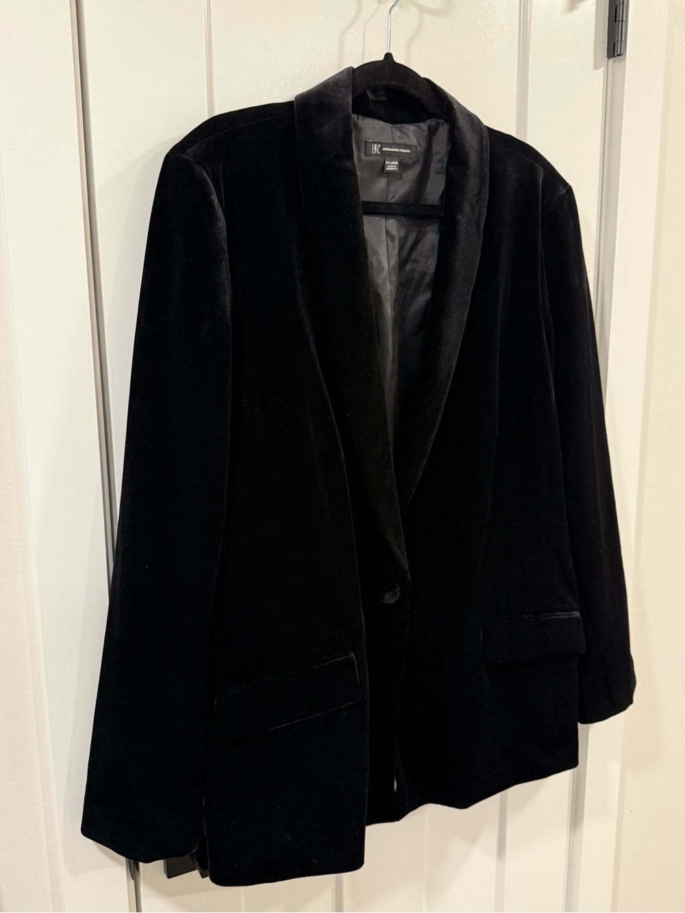 I.N.C. Black Velvet Blazer Jacket NWT